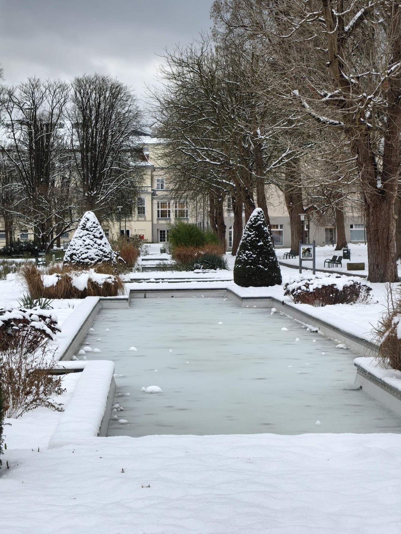 Bad Eilsen, Brunnen, Schnee